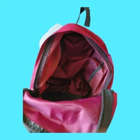 Everest backpack with front and side pockets burgundy/blk unisex - Picture 6 of 8